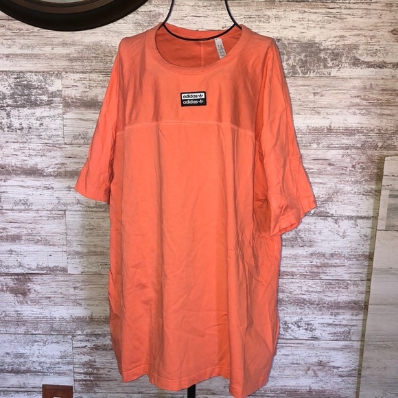 Adidas original shirt salmon/pink color shirt loose fitting size XL ADIDAS SHIRT - Picture 2 of 6